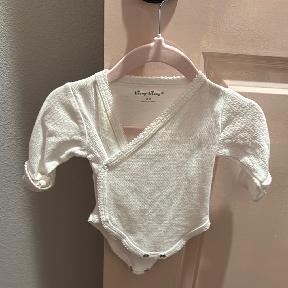 White Baby Wrap Onesie